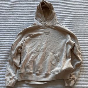 Abercrombie Cream logo hoodie XS